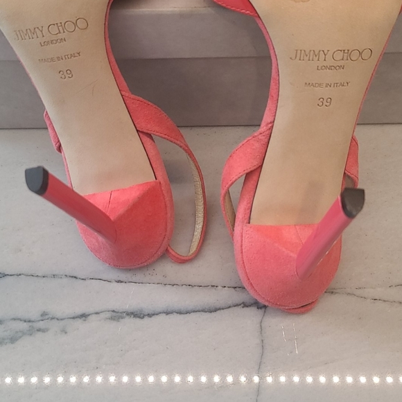JIMMY CHOO sz 8 Neon Pink